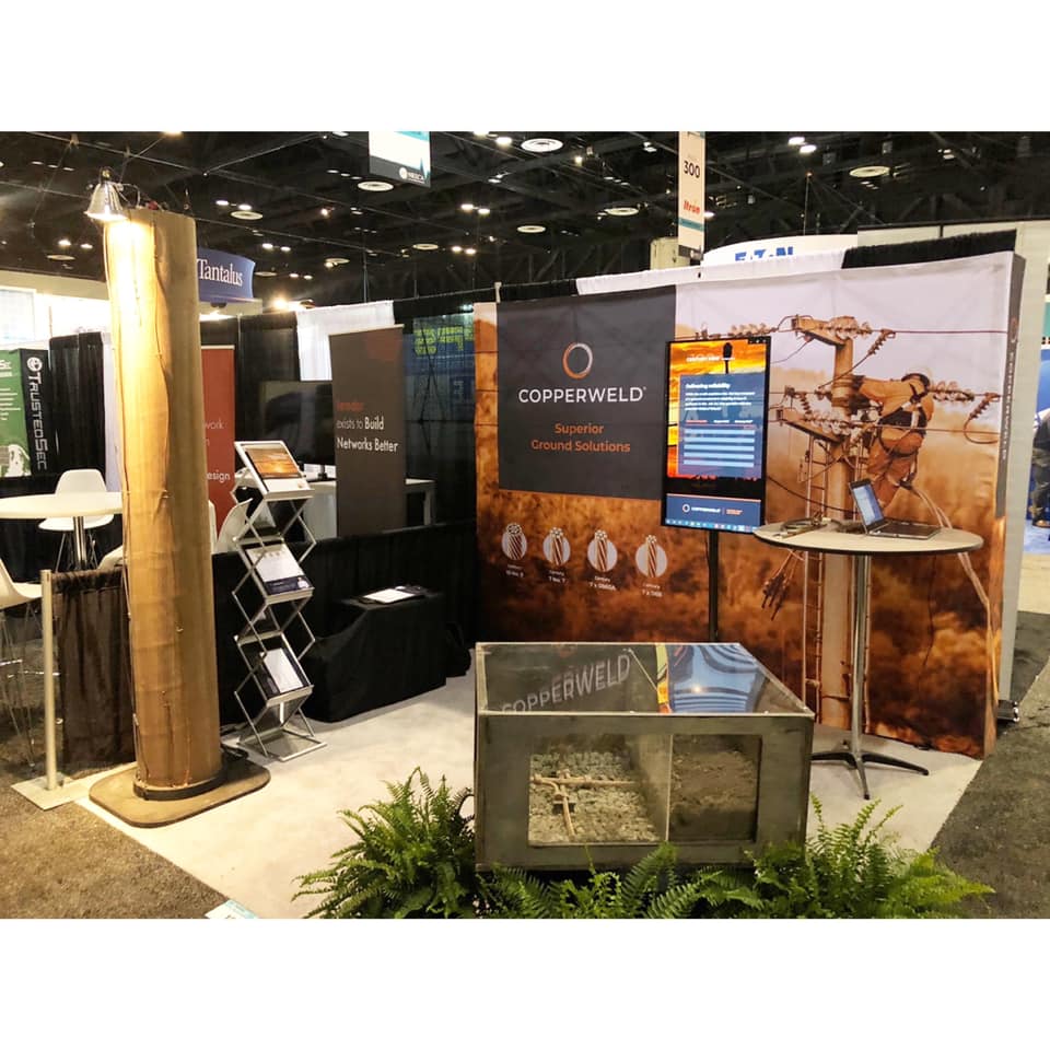 teamharbor_'s tweet image. Last week our trade show booth and setup team was in Orlando all week for the #TechAdvantage2019 Conference and Expo with our client @CopperweldUSA. This custom booth features a full scale 8’ tall telephone pole to highlight their product in action.