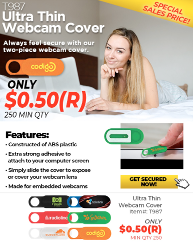 ISMpromo's tweet image. Ultra Thin Webcam Covers BLOWOUT!!!- Only $0.50 ea

#webcamcover  #privacyscreenprotector  #promotionalproducts #tradeshowgiveaways #branding #advertising #marketing #webcamcovers #design #macbook #macbookpro #iphone

CALL: 734-855-4271
EMAIL: orders@ismarketingservices.com