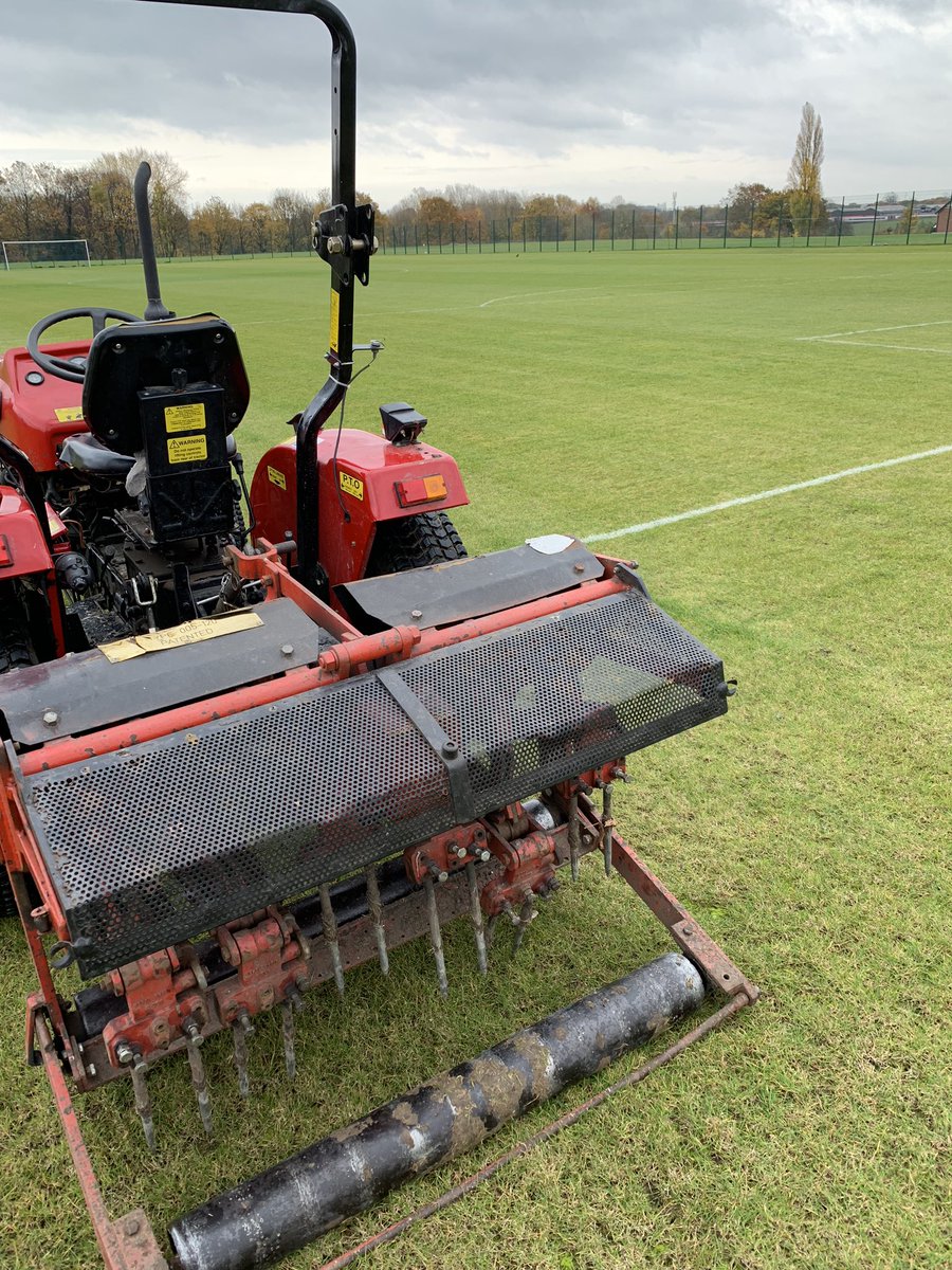 Sportspitchnw's tweet photo. Vertidrain 

Let your pitches breathe again after all the rainfall in March. Only £250.00 per pitch. https://t.co/j26z79n1l1