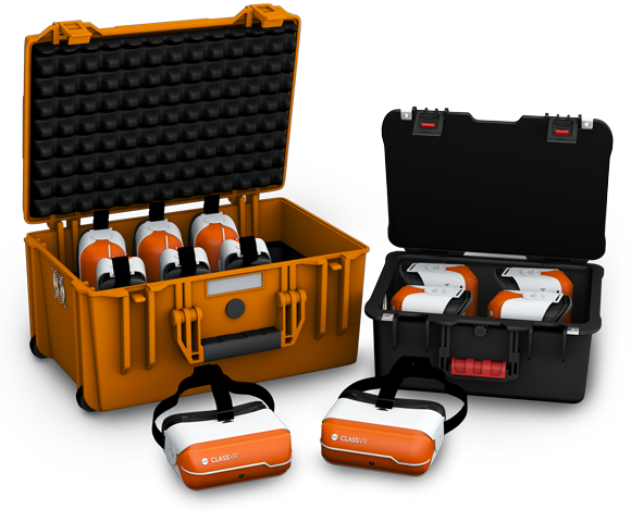 VisualSoundInc's tweet photo. The NEW @ClassVR Starter Pack contains 4 standalone headsets w/ an integrated charging chase, providing an affordable & convenient method for bringing #VirtualReality curriculum content to your classroom! Contact us today to learn more about this exciting #STEAMsolution. https://t.co/POofah9GJg