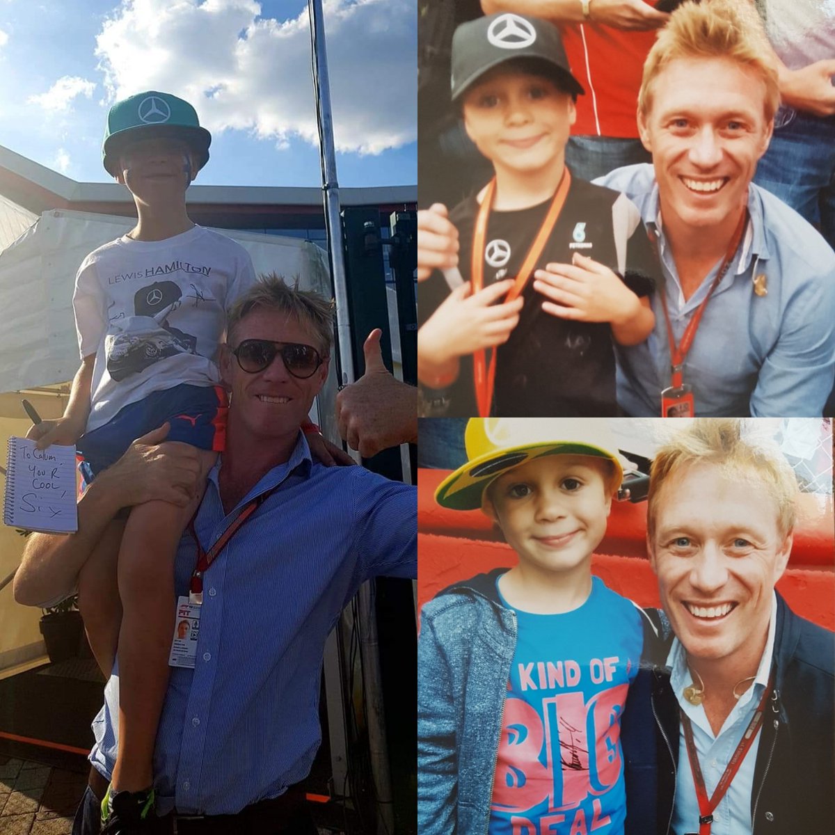 Claire21Stewart's tweet photo. Happy Birthday🎂🎁🎉❤ @simon__lazenby Calum is hoping he gets to meet you again this year @SilverstoneUK for a photo! He says its tradition and that he has too 🙈 @SkySportsF1 #happybirthday #F1 #Silverstone #autismawareness #keepitthesame #tradition #hope #love https://t.co/M5zQKvQEZl