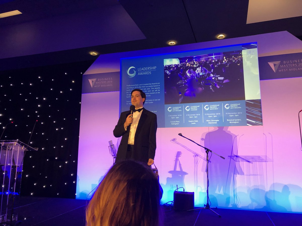 adamfarrow10's tweet photo. The esteemed Mr Turner at the start of the business Masters awards evening.  Good luck to al finalists and fingers cross for our three nominations #TBDMasters https://t.co/rLqx8jIueZ