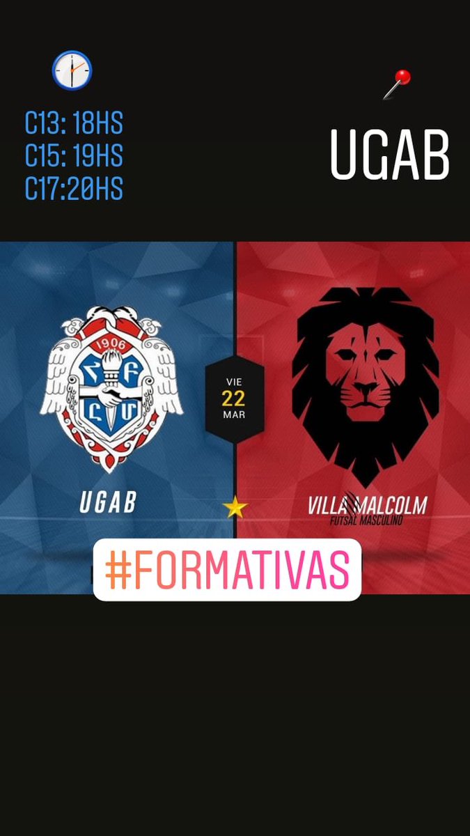UGAB_Futsal's tweet photo. Este viernes jugamos un amistoso vs @CSDVillaMalcolm en UGAB.
Los esperamos!

#LindoUGAB #DaleUGAB https://t.co/TSVrGQdRlZ