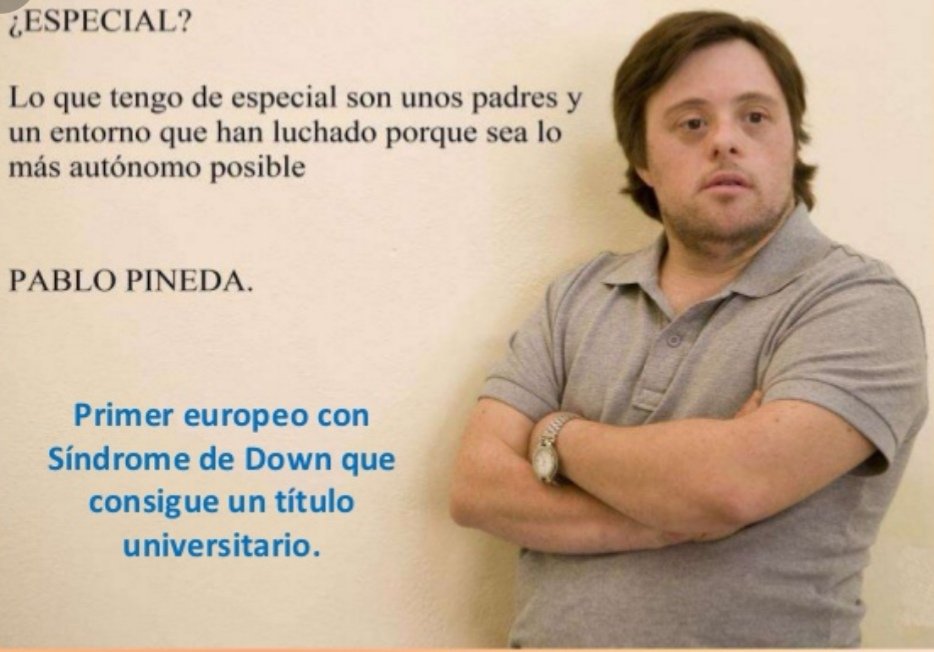 Hoy en #DiaMundialdelSindromedeDown queremos dar un reconocimiento a personas como <a href="/PabloPinedaFerr/">Pablo Pineda Ferrer</a> que nos inspiran cada día, le dedicamos nuestra canción Gravedad, "Nada me detendrá, Conseguiré brillar, No me cuesta avanzar, No siento gravedad" youtu.be/MZloXJW25JI