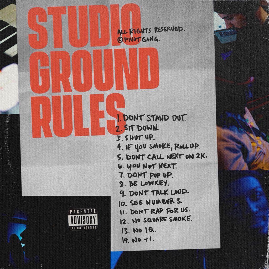NEW MUSIC “Studio Ground Rules”

TONIGHT @ 11p CT

🗣🗣🚨🚨‼️‼️