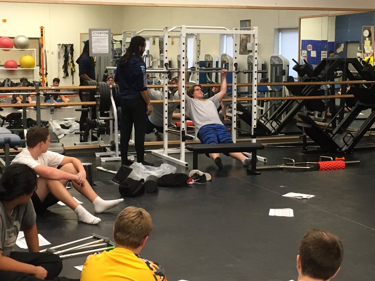 GWChargers's tweet photo. Thanks @TorontoArgos Alex Charette for returning to help @GWChargers Football with offseason workout programs. Always great seeing pro athletes giving back in the best way. https://t.co/qNiq1nWvz4