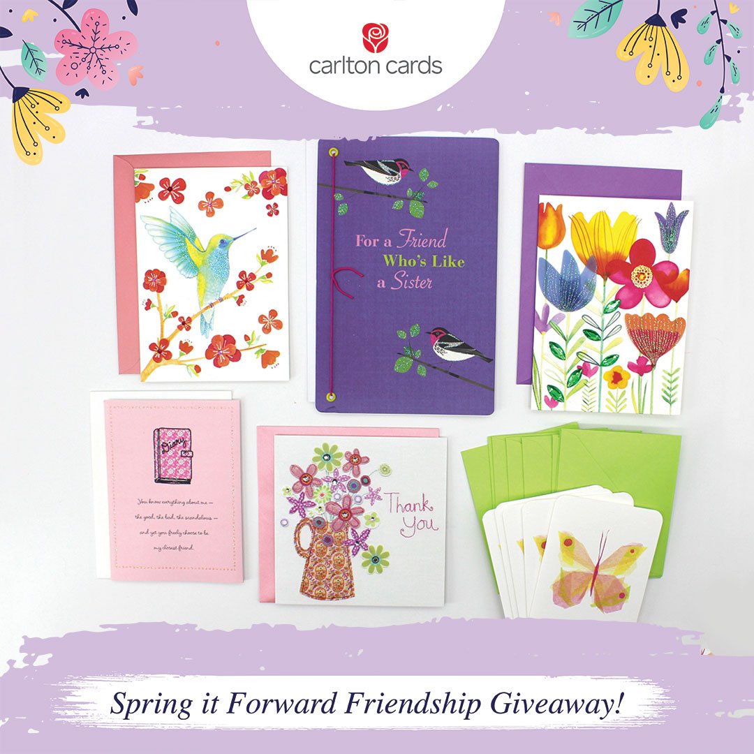 CarltonCards's tweet image. 🌸 CONTEST ALERT!🌸
If you're happy and you know it, tag a friend! 
Tag a friend who makes your world a sunnier place &amp;amp; RT. Both you &amp;amp; your friend will be entered to win!

Open to 🇨🇦 residents. Winners announced tomorrow.
#ContestAlert #SpringItForward #Giveaway