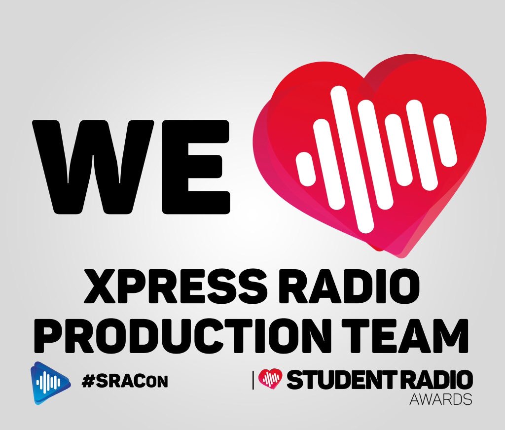 xpressradio's tweet photo. We’re all majorly excited to have been nominated for 7 #ILSRA awards by the Student Radio Association last night. A credit to all our talented team.
Bring on #SRACon 2019. https://t.co/a3799cOTuU