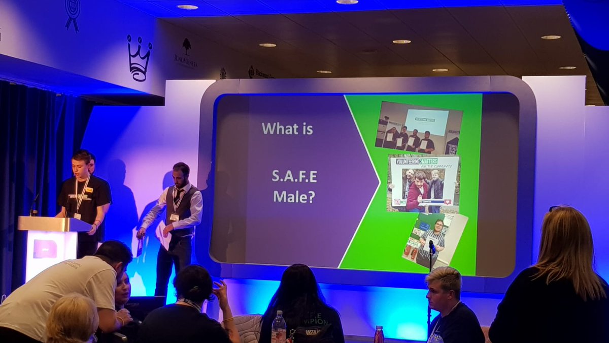 TVAWales's tweet photo. Great to see @volunteering_uk S.A.F.E Male Mate Crime film at the #YVShowcase, a Torfaen Youth Grant funded project. Well done to everyone involved. #NoPlaceForHate #volunteer #volunteeringintorfaen https://t.co/77lXtCCZzN