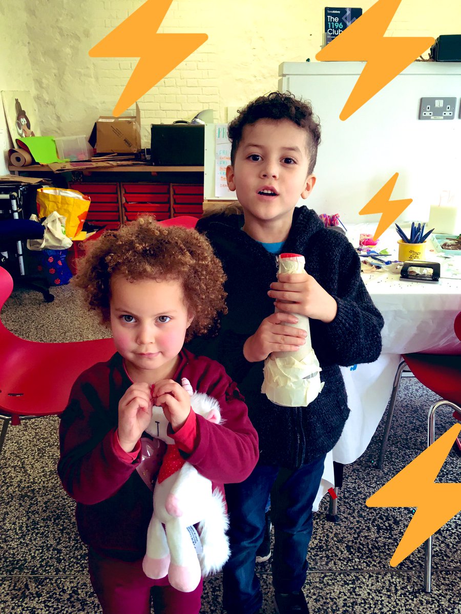 Today at SCRAP TOTS @TorreAbbey ... these fantastic mini makers made scrap-tastic nature mobiles, volcanic shakers, rocket cars and designed cup phones! 

We loved seeing all the wonderful ideas and a room full of creativity! 🙌🏻

#ThinkOutsideTheBox #recycle