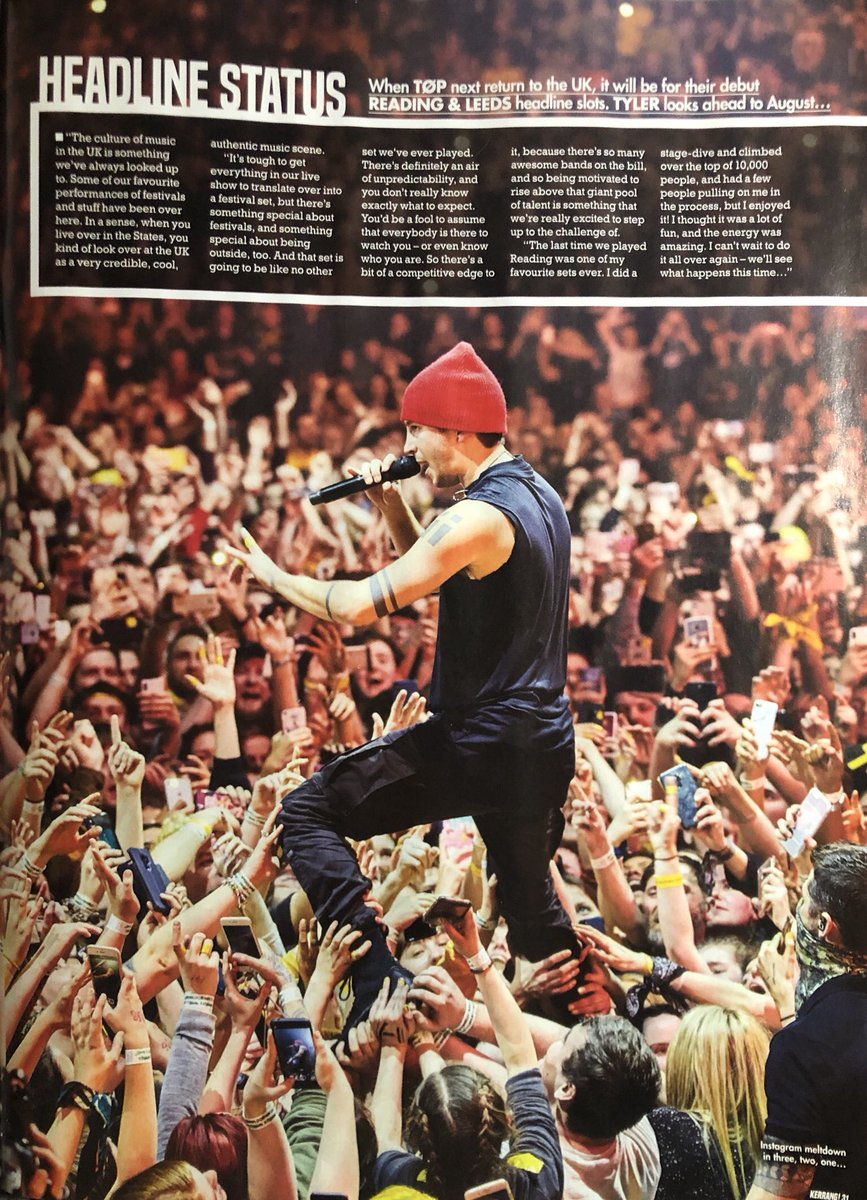 coramtn's tweet photo. “the last time we played reading i did a stage dive and had people pulling on me.. i can’t wait to do it all over again”
TYLER JOSEPH I SWEAR https://t.co/kf8mORi2Lz