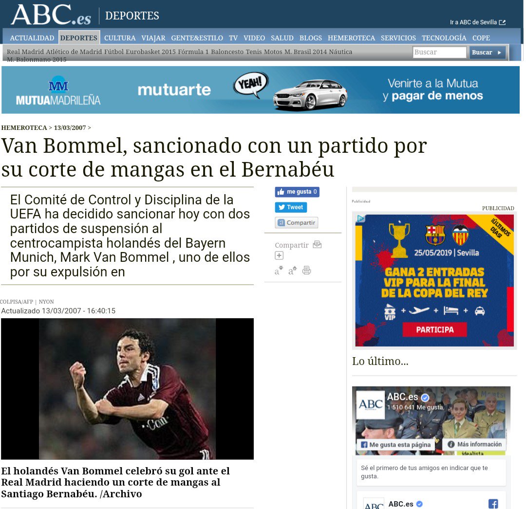 alinavarro88's tweet photo. La UEFA sanciona sólo de forma económica a Cristiano tras su gesto a la afición rival. El mismo organismo que cargó con un partido de sanción a Van Bommel por su gesto en el Bernabéu. El poder de la Mafia. https://t.co/FtWSRmDQS0