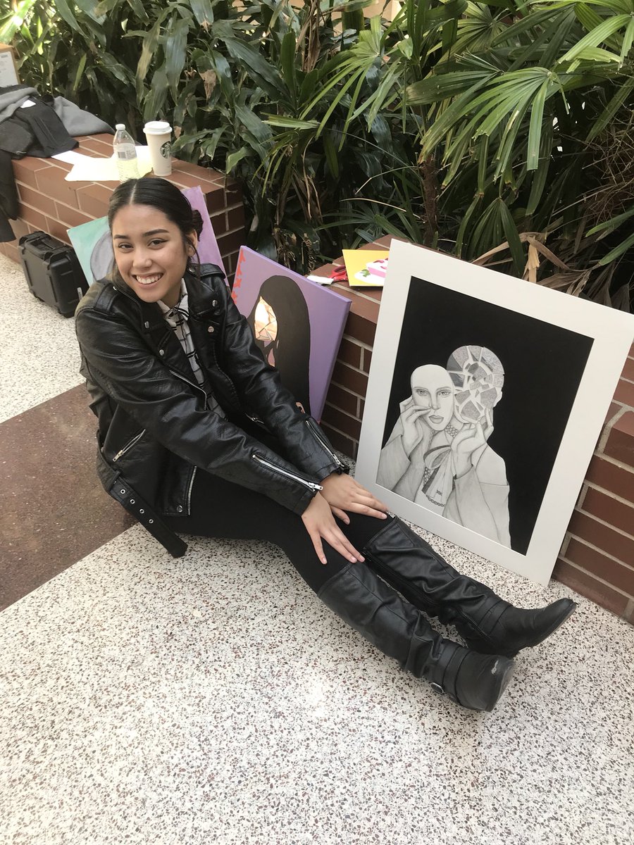 JamesBowieIBDP's tweet photo. IB Visual Arts completing their senior exhibition. If you’re not here, you are missing out! #joinib #positivebowie @JBHSAVID @ArlingtonISD @JamesBowieHS https://t.co/oOAny1KFfs
