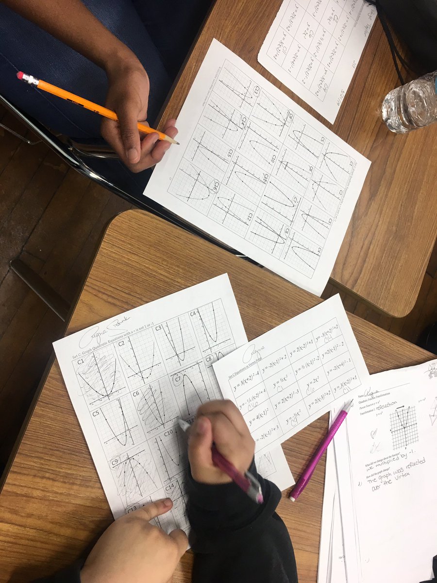 Students <a href="/FrankfordHS/">Frankford HS</a> used and refined their math vocabulary in a full class discussion about Which One Doesn’t Belong and in partners for a matching activity. #longlivemath <a href="/gearupphilly/">GEAR UP Philadelphia</a> <a href="/carnegielearn/">Carnegie Learning</a>