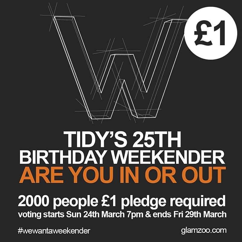Tidy weekender 25 lets make it happen 😁😁😁