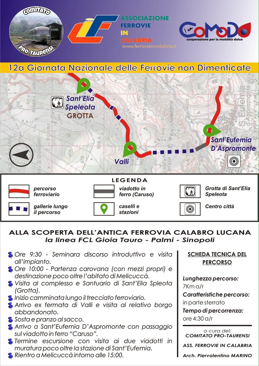 piervalem's tweet photo. 📌Con piacere condivido l'appuntamento di domenica 24 marzo 2019... vi aspetto! 😉 
#GiornataDelleFerrovieNonDimenticate https://t.co/Dw6WtqJ24X