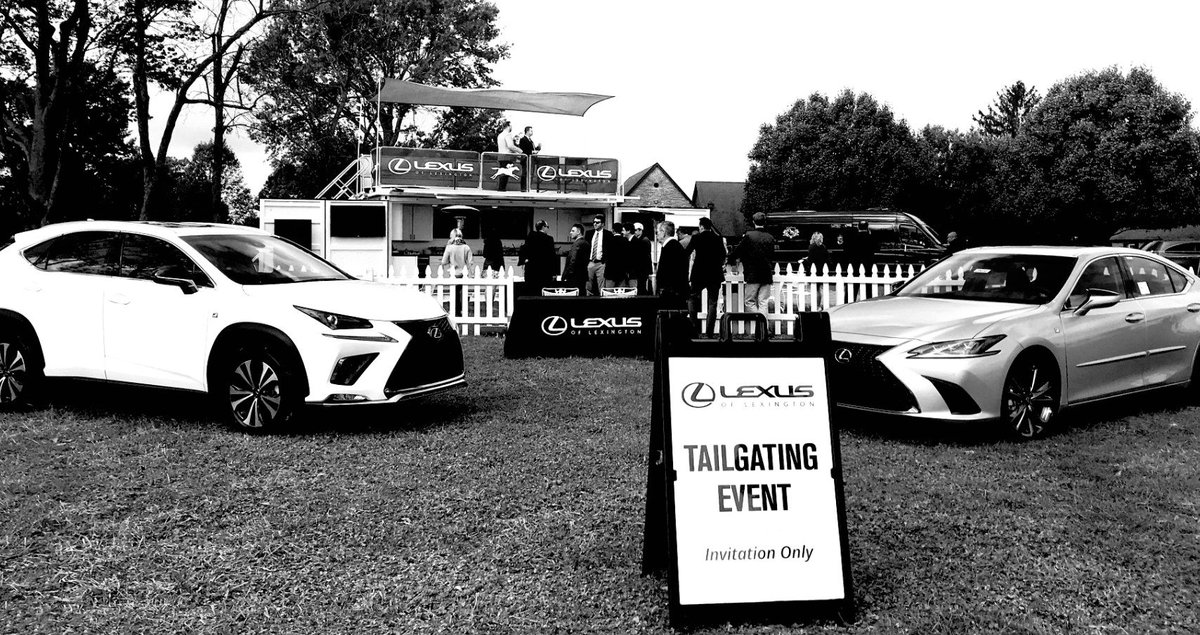 TailgateHouse's tweet photo. A throwback to a great experience at @keenelandracing for the 2018 Fall Race Meets. Be sure to stop by Lexus of Lexington and if you have not been to Keeneland make sure to put it on your bucket list! @lexuslexington1 @Lexus 
#Keeneland #Lexus #Sponsorship #Hospitality https://t.co/L4LPMJjwcV