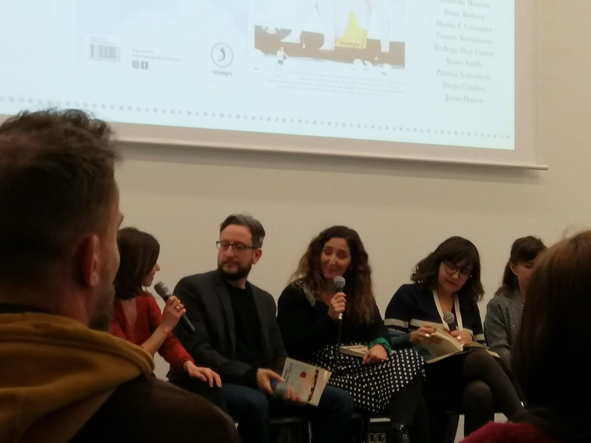 Lo pasamos genial en la presentación de 'Barcelona-Buenos Aires', (@Trampaediciones), en #Kosmopolis @MartaOrriols @TatianaGoransky @MatiasNespolo @marina_espasa @VNietoFoco @Diegandara