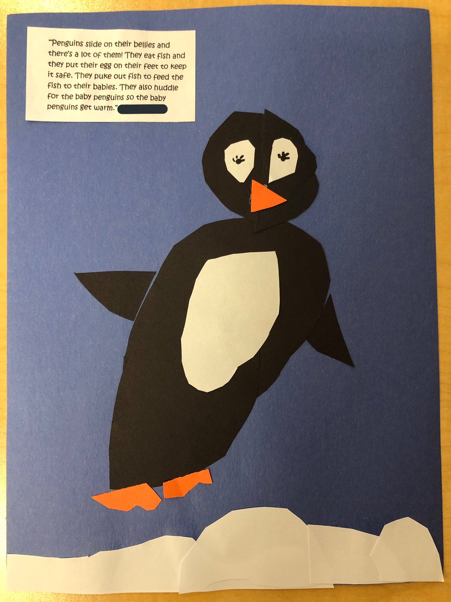 missshenher's tweet image. So proud of my little learners! We’ve come to the end of our penguin inquiry, and they all have learned so much. Just a few of our documentation pieces we created 🔍🐧 #makinglearningvisable @ECSD_earlylearn #ECSDFaithInspires