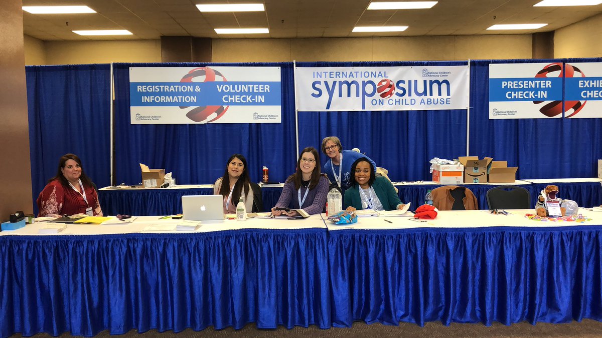 We’re wrapping up, but these folks are keeping us running.  #awesometeam <a href="/NCAC_HSV/">National Children's Advocacy Center</a> @ncactraining #almostfinished #ncacsympo