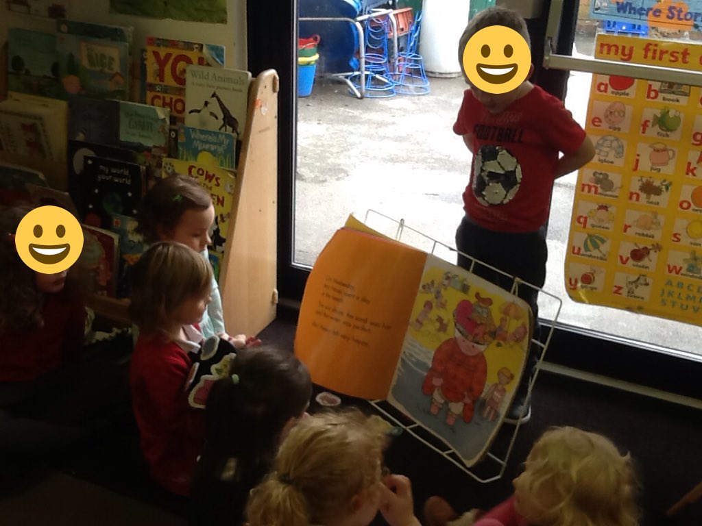 THPlaydays's tweet photo. The children enjoy Mrs honeys hat # PSED # literacy https://t.co/MI1KFRQ0II