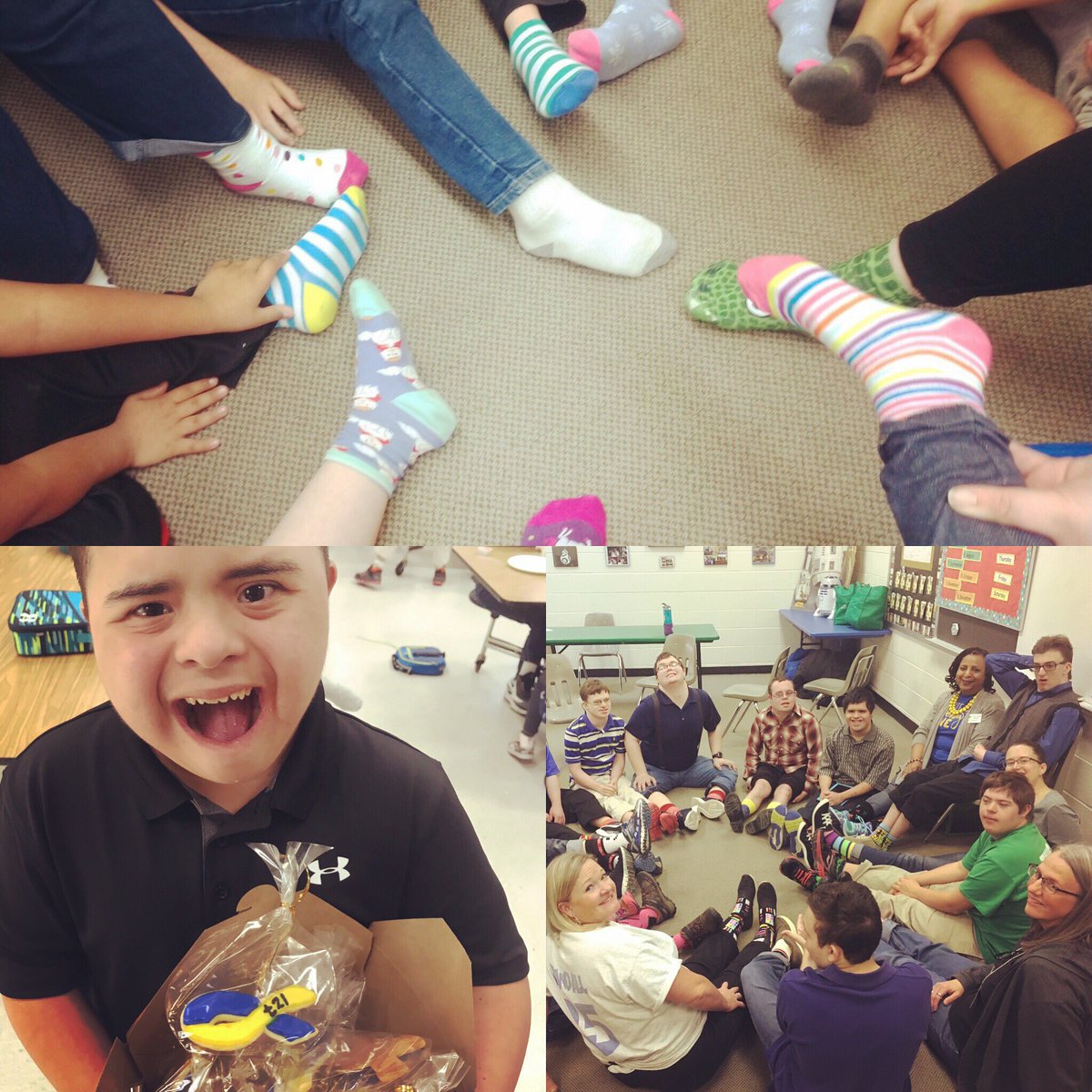 GreenOaksGators's tweet photo. We rocked our socks and had special treats for World Down Syndrome Day at Green Oaks! #WDSD19 #rockyoursocks #321 https://t.co/MEDapCqADu