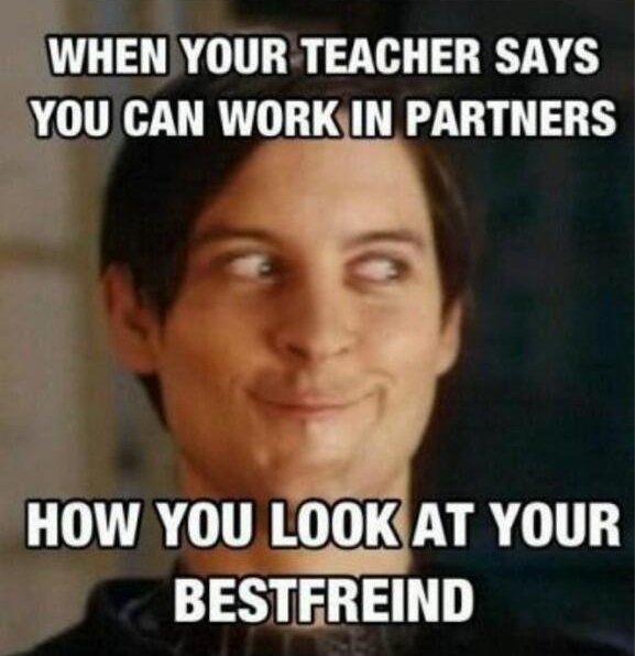 MrShadowZ_'s tweet photo. Come here bro 😇

#Memes #Teacher #Partner #Funny #Friend #BestFriend #schoolwork https://t.co/qZcb20hLj8
