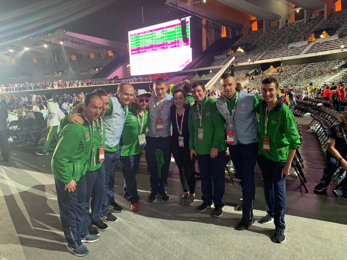 mariakelly329's tweet photo. @DublinAirport GET READY!!!!! Our heroes are returning home 🎉 Spoil them rotten!! Very sad to be saying goodbyes this evening but VERY proud and honored to have been able to support you @WorldGamesAD &amp; @SOIreland. Your hard work &amp; dedication has inspired a nation 💛 https://t.co/sPCSS4Brc3