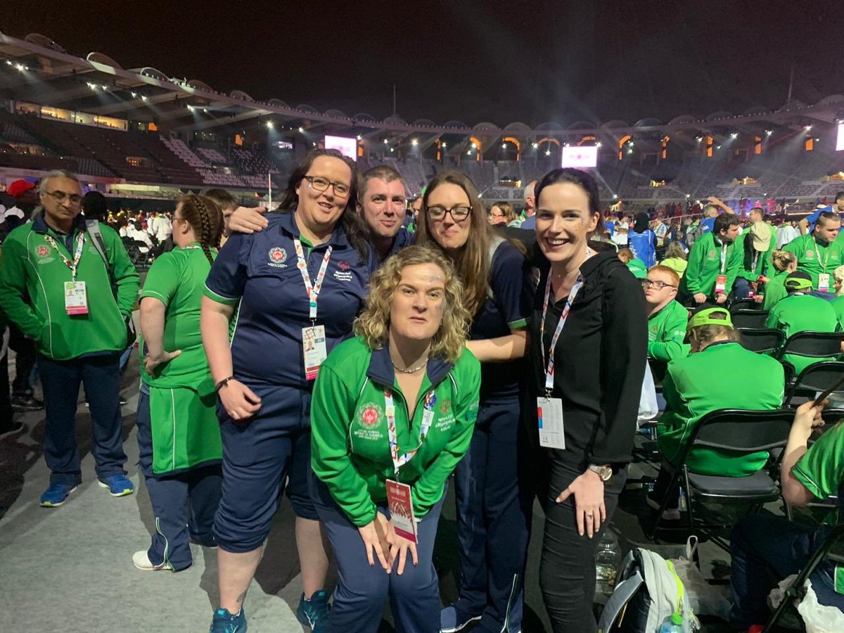 mariakelly329's tweet photo. @DublinAirport GET READY!!!!! Our heroes are returning home 🎉 Spoil them rotten!! Very sad to be saying goodbyes this evening but VERY proud and honored to have been able to support you @WorldGamesAD &amp; @SOIreland. Your hard work &amp; dedication has inspired a nation 💛 https://t.co/sPCSS4Brc3