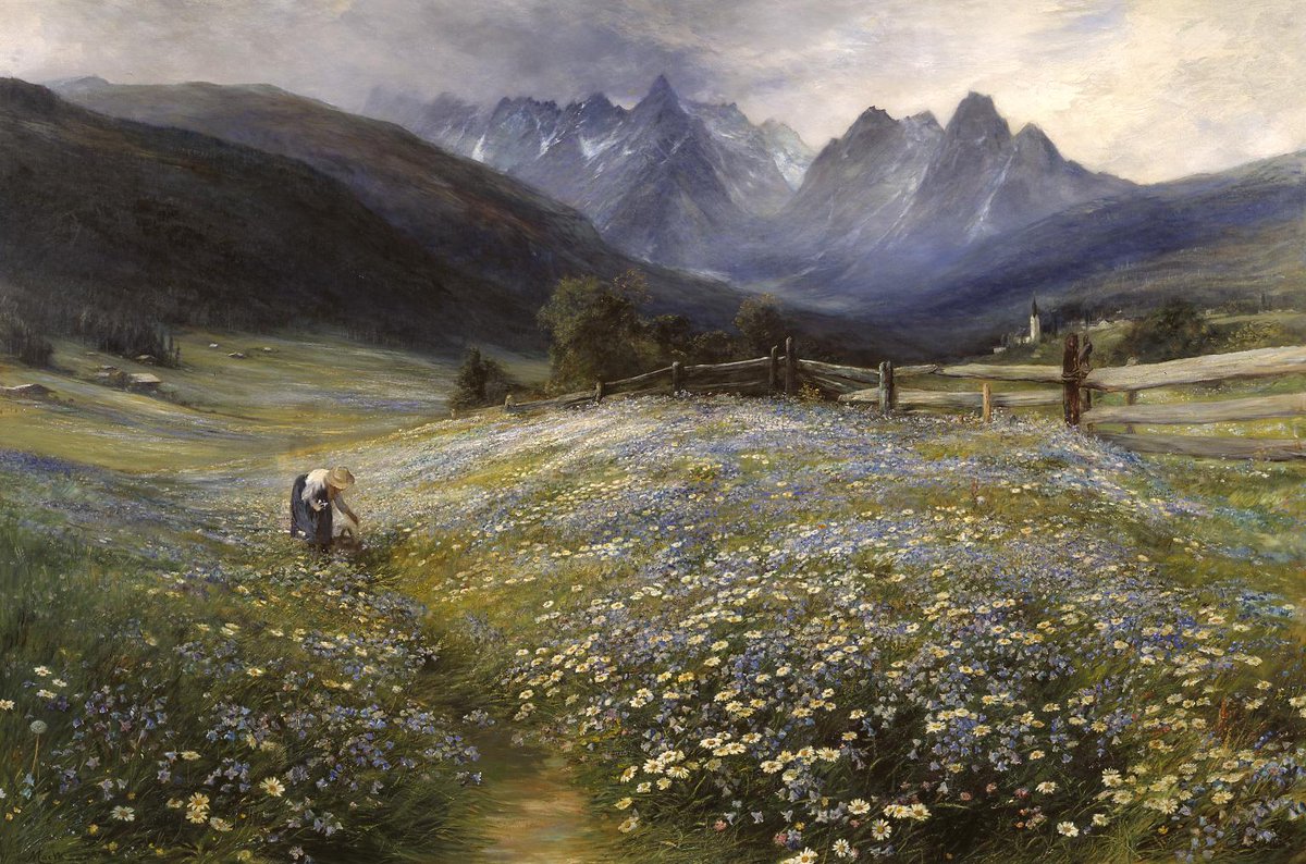 ampomata's tweet photo. "June In The Austrian Tyrol", 1892.
🎨 by John MacWhirter (Scottish, 1839–1911).
#HappySpring2019 https://t.co/3jGwRb6Nl8