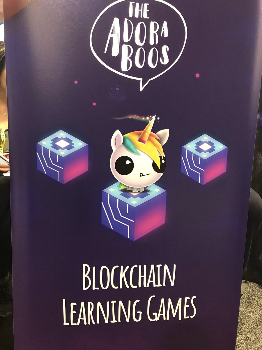 CorpEventNews's tweet photo. One of the hot things we’ve seen at #GDC19 is “The Adoraboos” from @mydream  - a fun, interactive game with mini-games that educates players on blockchain. And guess what? They can customize for training on any topic! https://t.co/5y2wj6k6y5