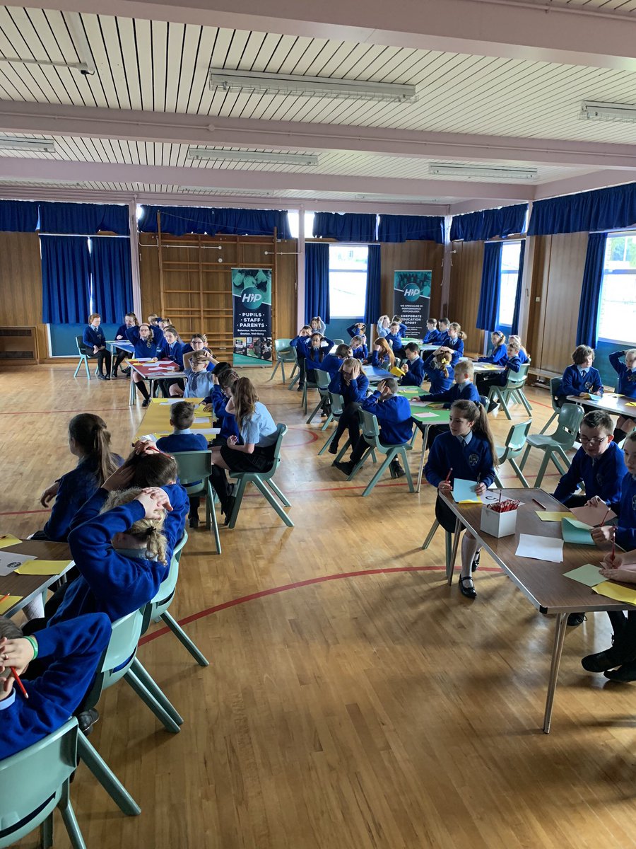 LurganSt's tweet photo. A fantastic day with Cormac and @HIPCV15 . We put some of the resilience skills to good use today in our P7 classes. A huge thank you for a fantastic presentation and activities. #lifeskills https://t.co/MeYFDbakCl