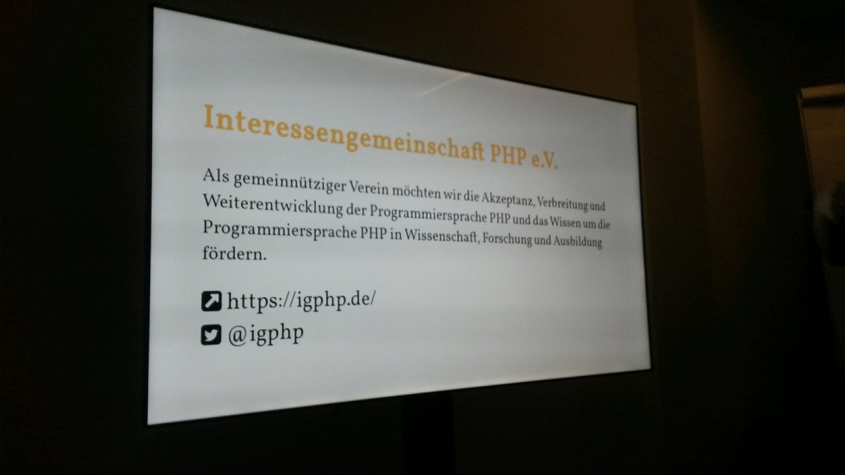 SenseException's tweet photo. What kind of tools will help on #PHP development? @s_bergmann told about them at #phpugffm. https://t.co/hCUaxJFLfD