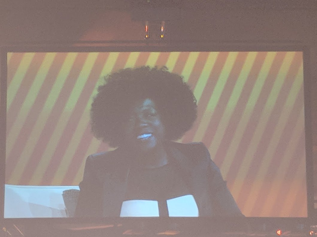 Super_Halton's tweet photo. Be a hero by recognizing the value in every person ... and fight against those who do not care about humans who may be judges as 'throw aways.'  Leadership is uncomfortable and takes courage .  Thank you, Viola Davis #workhuman2019 https://t.co/wYNkB1JxBR