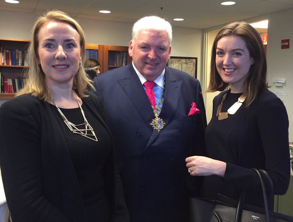 FeargalMcC's tweet photo. Lovely to meet @IrelandBoston Consul General Fionnuala Quinlan and member Eimhear Tarrant at @CharteredAccIrl members meeting at Irish Consulate in Boston #MemberConnectionsUSA https://t.co/CcIkDouXU8