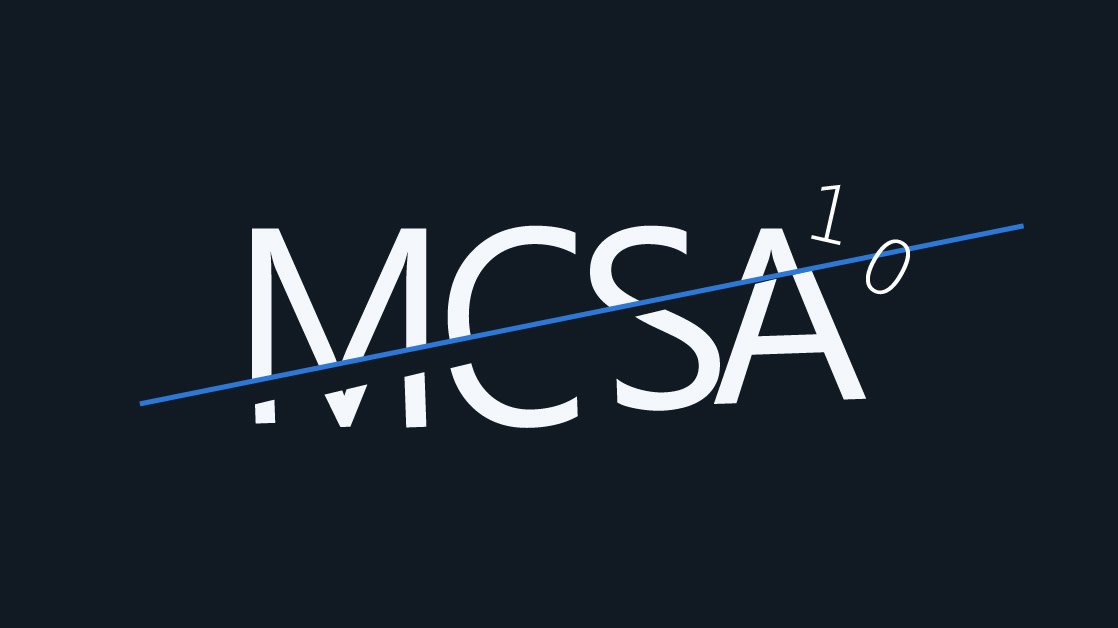 CBTNuggets's tweet photo. Microsoft isn't messing around with its new role-based certs. https://t.co/4AIAbIVoW4
#windowscertification #mcsawindows10 #MCSAWindows10 #mcsacertification #ITtraining https://t.co/oRxzdObKz0