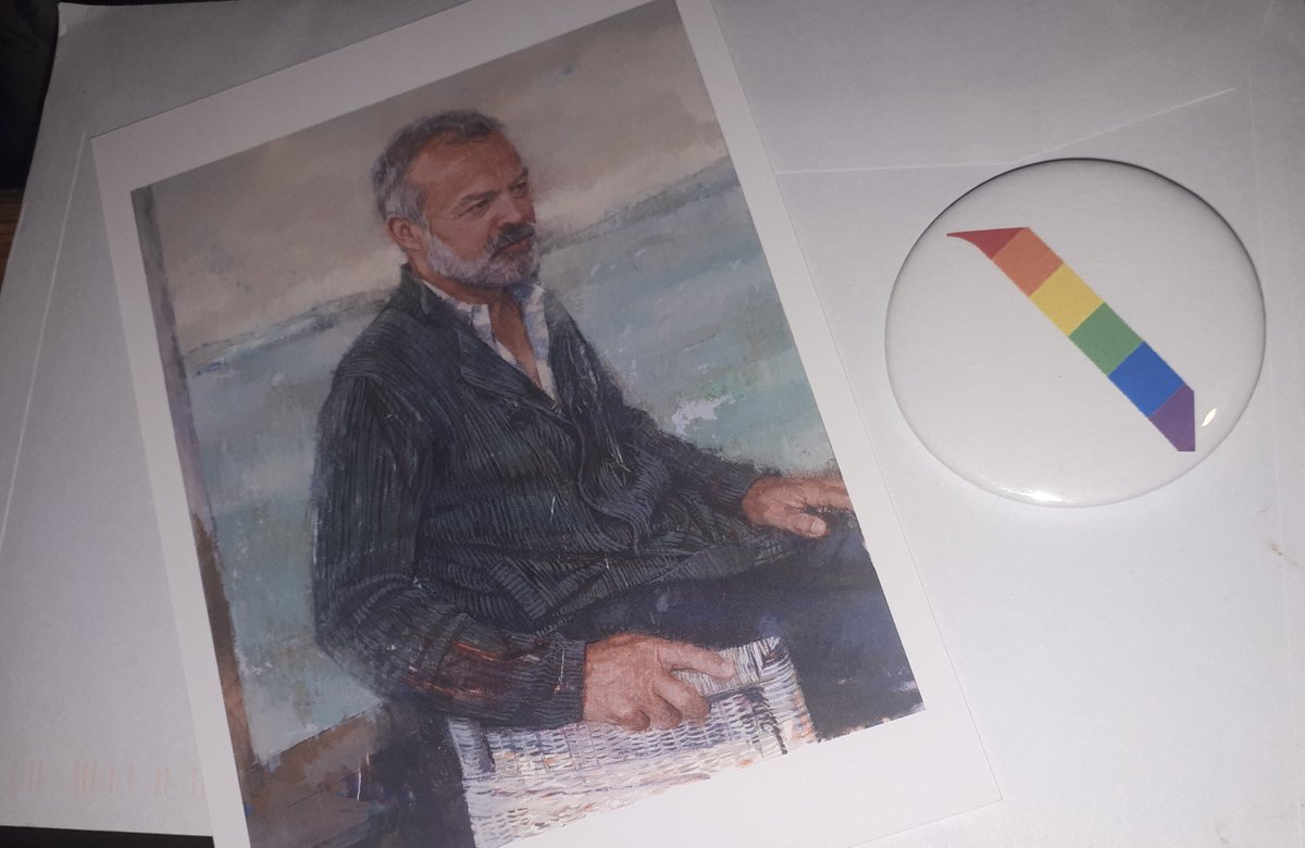 labourlgbtq's tweet photo. .@TheReidArt portrait of @grahnort was on our great LGBT tour with guide Aoife Convery this evening! #OUTingThePast #NGILates https://t.co/NcHqpxNfeQ