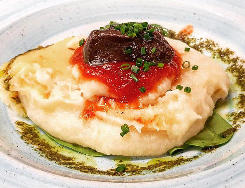 Comienza una primavera de categoría con nuestra brandada de bacalao con mermelada de tomate y manzana. 🍏🍎 #celiacos #singluten #restauranteceliaco #restaurantesingluten #barcelona #comidasingluten #libredegluten #glutenfree #sensegluten #glutenfreefood