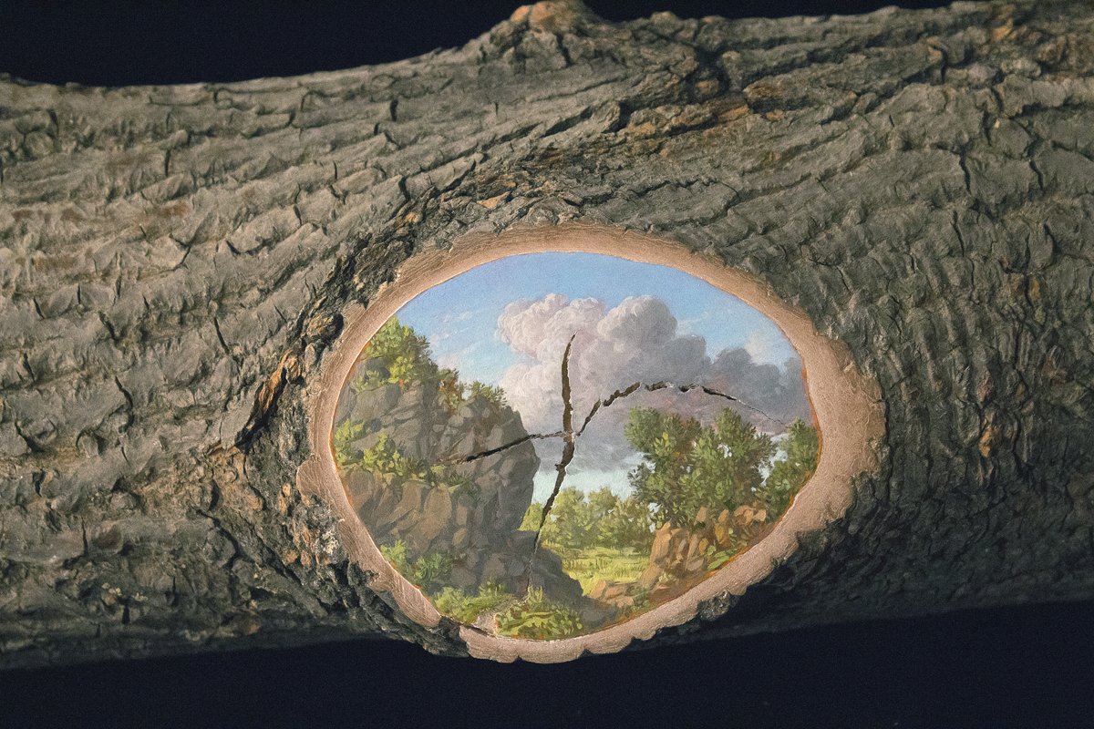 HudsonRivMuseum's tweet image. Today is the #InternationalDayOfForests, a day to raise global awareness about the importance of forests and trees. How do they contribute to our local ecosystem? 

Image: Alison Moritsugu. "Untitled," 2009. (2009.05) #AsiaWeek #AsianArtists #WomenArtists #WomensHistoryMonth