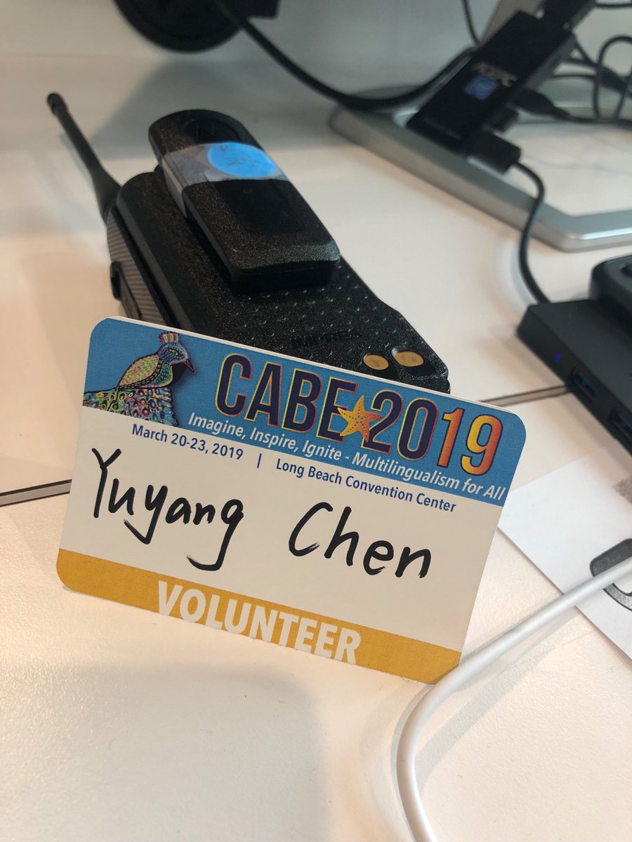 Amber73451914's tweet photo. My first CABE conference! So excited!!! And thankful to be volunteer here! #CABE2019 #PepperdineTESOL #CABEBILINGUAL #PeppGSEP https://t.co/aqzbgqOBOF