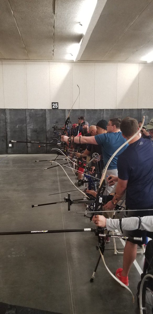 Adaptive archery was incredible -- watching everyone at the line making great shots was epic! #WoundedWarrior #NavyTrials #DeloitteSupports