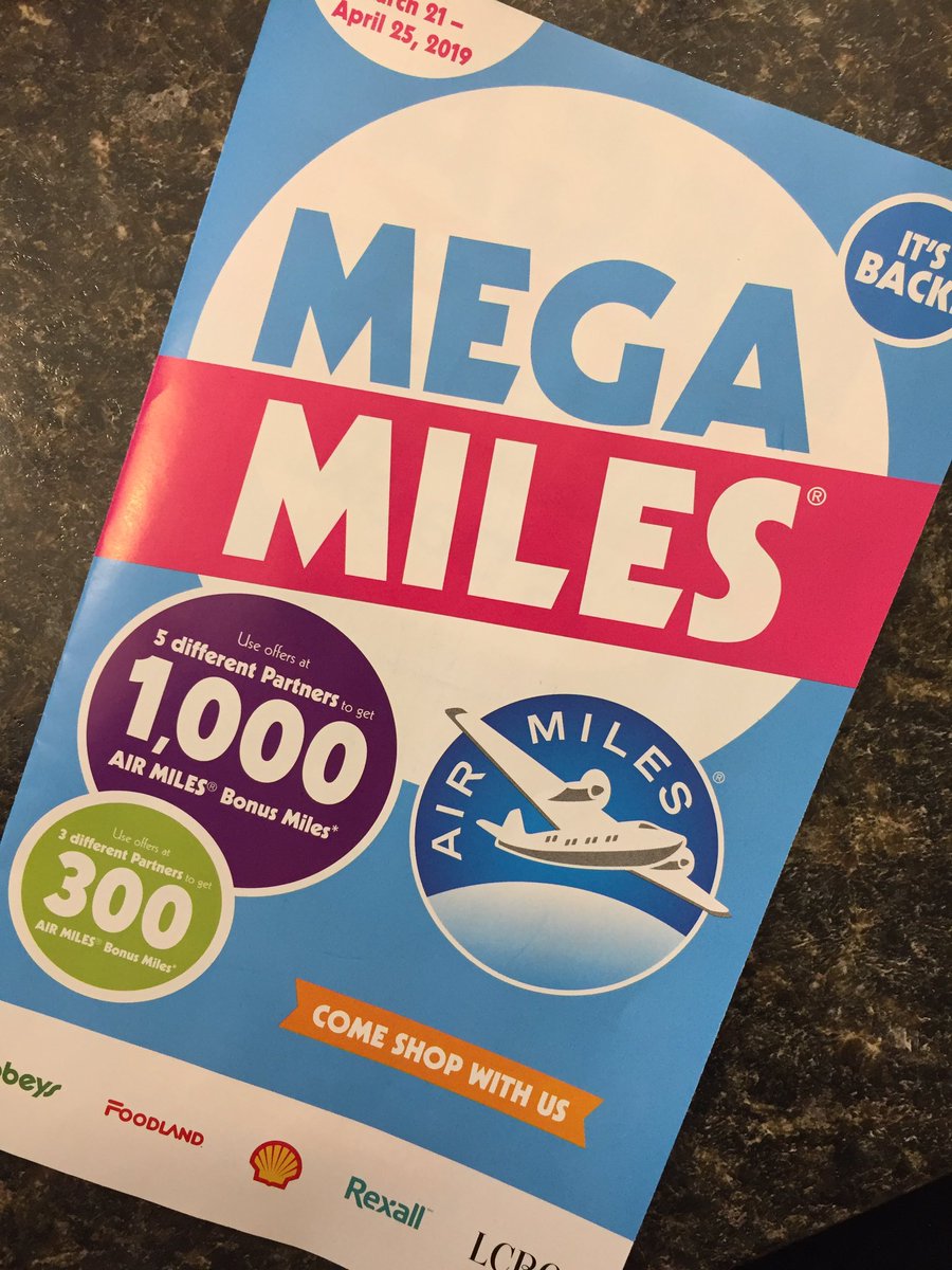 Cruiserk's tweet photo. .@AIRMILES I am so excited! I picked up my #megamiles booklet at #foodland today. Time to start earning! https://t.co/qrIQzt5Z9o