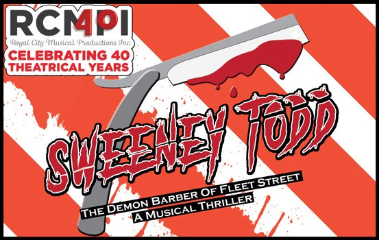 riverruncentre's tweet photo. April 25-28 @RCMPI presents: Sweeney Todd, about an unjustly exiled barber in 19th century London, who seeks vengeance against the lecherous judge who framed him! #HowAboutAShave
https://t.co/vD7EtZk5TP https://t.co/Hlw2VD7NDm