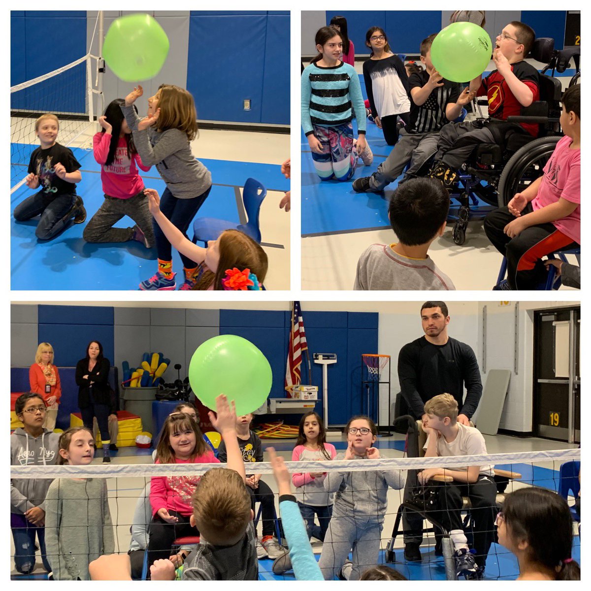 We love Unified Thursdays! Accessible volleyball is the best! <a href="/AlanBShepPrin/">Shepard Elementary</a>