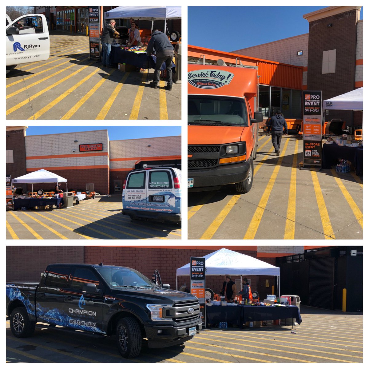 Shout out to all the pros that came by for pro appreciation today, and a  special shout out to! #ChampionPlumbing #AllWaysDrains #ServiceToday #RJRyanConstruction 
<a href="/christina_l4747/">Christina Larson</a> <a href="/AveryYoung18/">Avery Young</a> <a href="/MattJordanHD/">Matt Jordan</a> <a href="/beppert81/">Brandon Eppert</a>