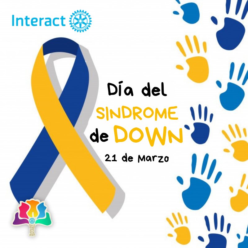 Interact4815's tweet photo. Día del síndrome de down - 21 de Marzo 
¿Qué es? El síndrome de Down es una combinación cromosómica natural que siempre ha formado parte de la condición humana. Destacamos este día en el mes de la Inclusión, porque todos somos iguales. #RotaryInternational #InteractDistrito4815 https://t.co/0M8oHgoufQ