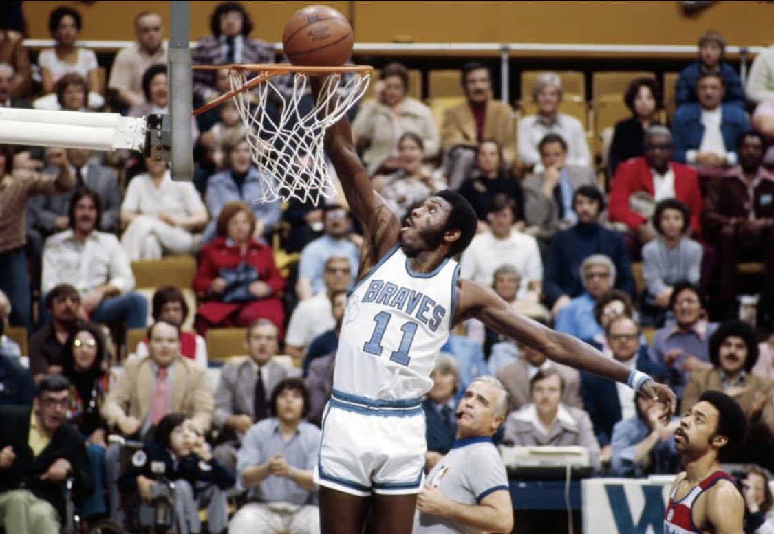 Bob McAdoo with the scoop and score for the old Buffalo Braves. What a  player McAdoo was!