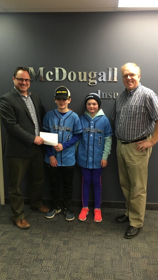 HighlandersOV's tweet image. Thanks again to the folks at McDougall Insurance in Arnprior for supporting the Ottawa Valley Highlanders program. @mcdougallins