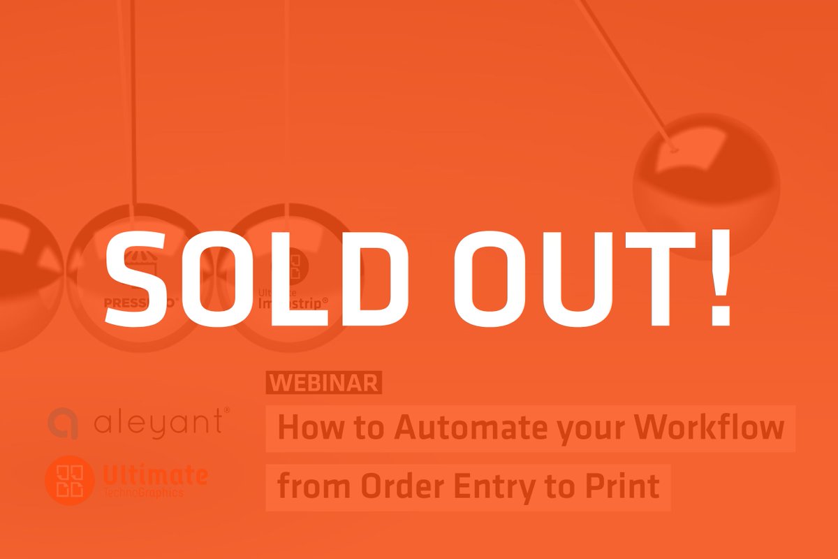 PrintImposition's tweet photo. Today's webinar with Aleyant Previously Keen was SOLD OUT! Get the recording now by clicking here: https://t.co/GA3jZxj8Ls #webinar #popular #workflow #automation https://t.co/mEEwSWrDx7
