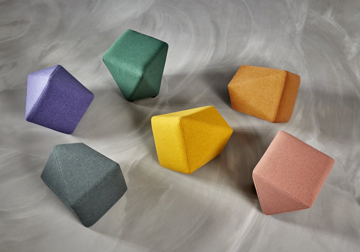 WovenImage1's tweet photo. The #Twist ottoman by #Kopa combine raw simplicity with a strong geometric order. A single #Twist module can be combined with 1,2,3 or more to create interesting clustered seating. Show here with #WovenImage high-performance fabric #Focus in #new colourways. #KopaLife #DesignAU https://t.co/ibcseOnITd
